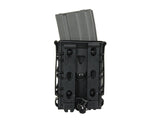 Soft Shell Rifle 5,56 Mag Pouch with MOLLE Clips - Black