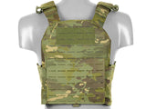 QRF Plate Carrier Laser-Cut Buckle Up with AR15/AK Magazine Pouch - Multicamo Tropic