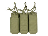 Triple Elastic Pistol Magazine Pouch Laser-cut