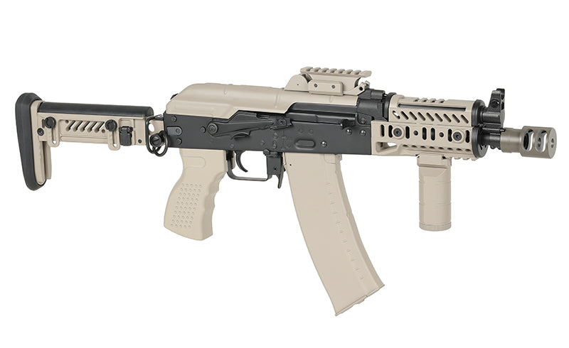 CM.113B AKSU Taktisk Riffel Replica med Eshooter ETU, GEN-2 - Tan