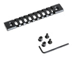 Key-Mod 124mm Picatinny Skinne Section