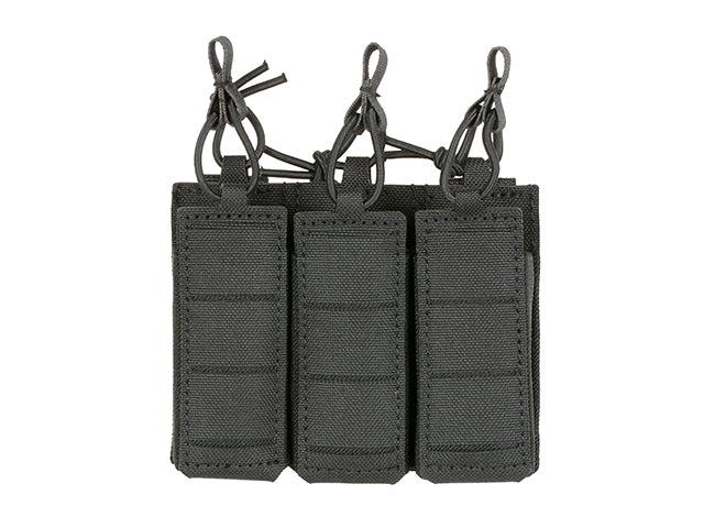 Triple Elastic Pistol Magazine Pouch Laser-cut