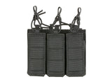 Triple Elastic Pistol Magazine Pouch Laser-cut