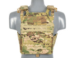 Laser-Cut “Buckle Up" Operator Plate Carrier with AR15/AK Magazine Pouch — Multicamo