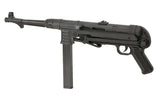 MP40 helmetal AEG maskinpistol Replica - Black/Oxidized