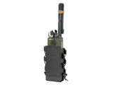 Laser Cut Radio / Bottle Pouch with Adjustable Shockcord - Black