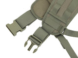 Padded patrol belt with suspenders