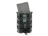 Soft Shell Rifle 5,56 Mag Pouch with MOLLE Clips - Wolf Gray