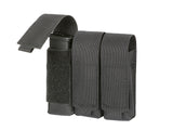 Triple Laser-Cut Pistol Magazine Pouch with Flap