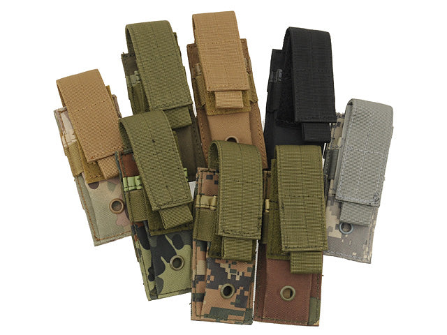 Single pouch for pistol magazines - multicamo