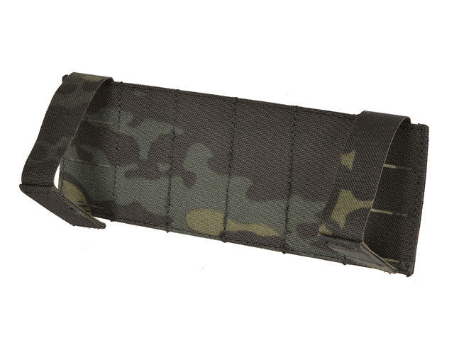 MOLLE Panel 6x3 for chest rig harness LASER CUT - Multicamo Black