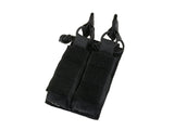 Open top double pistol mag pouch
