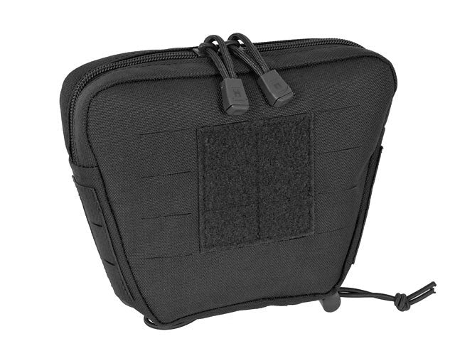 Laser Cut Lower Accessory Utility Pocket with Shockcords for Tourniquet - Black