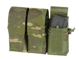 Triple Pouch for 6 AR15 Magazines, Laser Cut - Multicamo Tropic