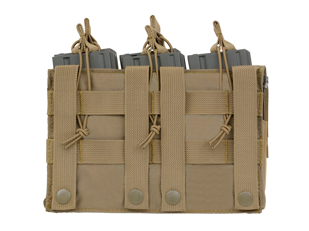 Triple 5.56 Mag/Pistol Pouch Panel (5 plus 2)