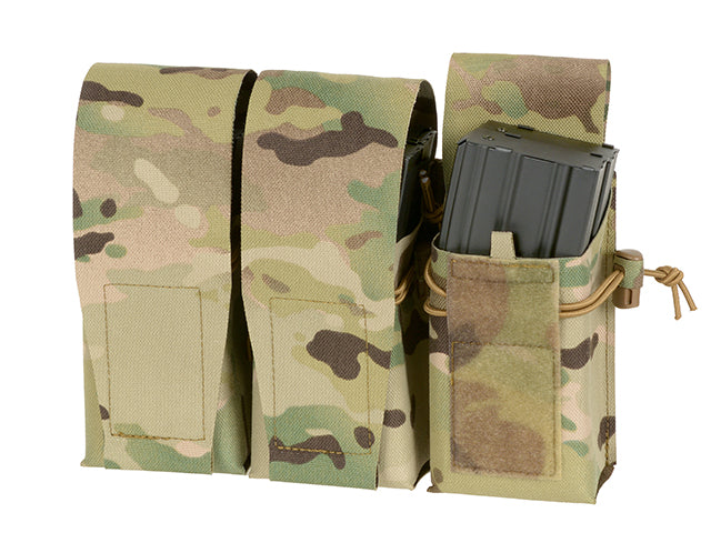 Triple Pouch for 6 AR15 Magazines, Laser Cut - Multicamo
