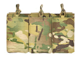 Laser-Cut Panel with 3 AR15 Magazine Pouches - Multicamo