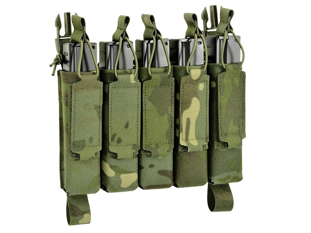MP5 5-Magazine Pouch, Buckle-Up, Laser-Cut - Multicamo Tropic