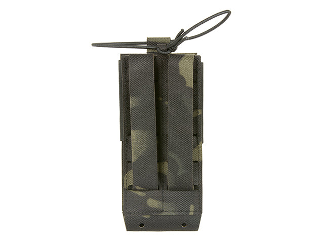 Open-Top Laser Cut Radio Pouch - Multicamo Black