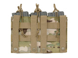 Triple 5.56 Mag/Pistol Pouch Panel (5 plus 2) - Multicamo