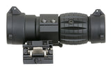 Tactical 3X Magnifier with Flip to Side Mount - Black