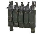 MP5 5-Magazine Pouch, Buckle-Up, Laser-Cut - Multicamo Black