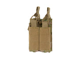 Open top double pistol mag pouch - MULTICAMO