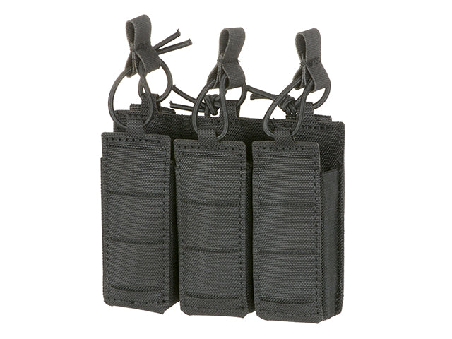 Triple Elastic Pistol Magazine Pouch Laser-cut