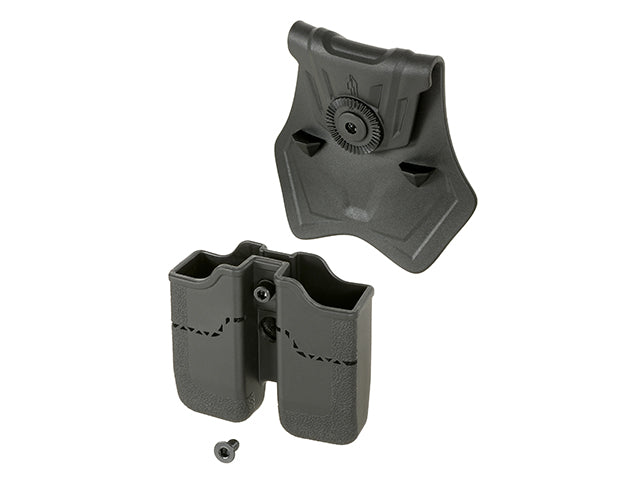 PX4/P30/USP/USP Compact Airsoft Dobbelt magasinlomme Serie - Sort