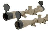 Anti-Reflection Glas Cover til 50mm Riflescope - Sort