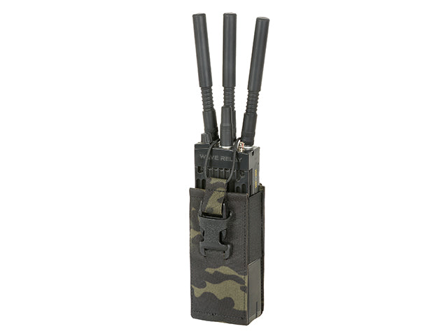 Open-Top Laser Cut Radio Pouch - Multicamo Black