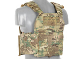 QRF Plate Carrier Laser-Cut Buckle Up with AR15/AK Magazine Pouch - Multicamo