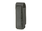 Enkelt Laser-Cut Pistol magasinlomme med Flap - Sort