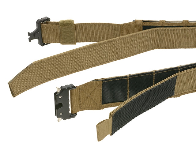 Laser-Cut Tactical Belt - L - Coyote