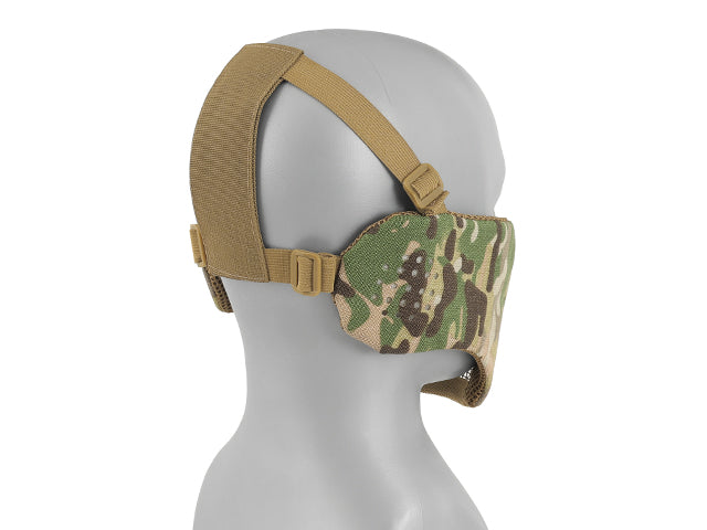 Low-Profile Mesh Mask with Cheek and Ear Protection type A - Multicamo