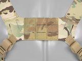 Chest Rig with Two Pouches for 6 AR / AK Magazines, Laser Cut - Multicamo