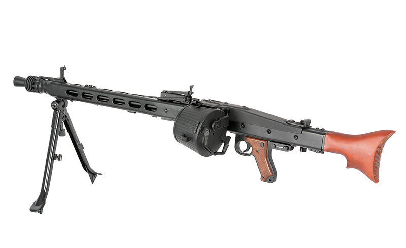 MG42 helmetal AEG maskingevær Replica - ægte træ