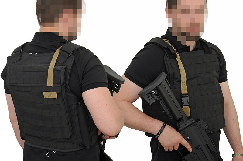 1-Point Bungee Sling w/ MOLLE Attachment - Black