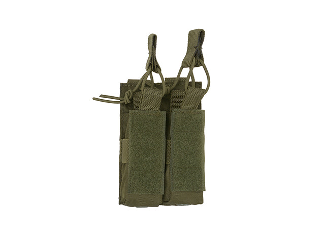 Open top double pistol mag pouch