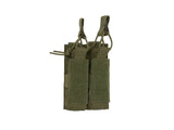 Open top double pistol mag pouch