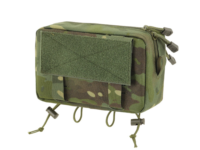 Two-Pocket Utility Pouch with Mounting Panel, Laser Cut - Multicamo Tropic