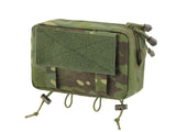 Two-Pocket Utility Pouch with Mounting Panel, Laser Cut - Multicamo Tropic