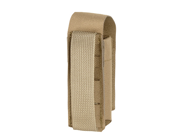 Single Laser-Cut Pistol Magazine Pouch with Flap - Coyote
