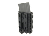 Soft Shell Rifle 5,56 Mag Pouch with MOLLE Clips - Black