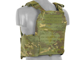 QRF Plate Carrier Laser-Cut Buckle Up with AR15/AK Magazine Pouch - Multicamo Tropic