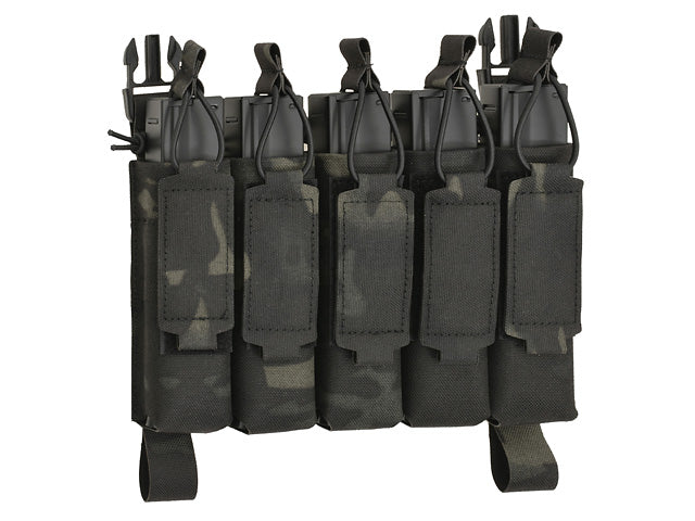 MP5 5-Magazine Pouch, Buckle-Up, Laser-Cut - Multicamo Black
