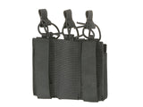 Triple Elastic Pistol Magazine Pouch Laser-cut