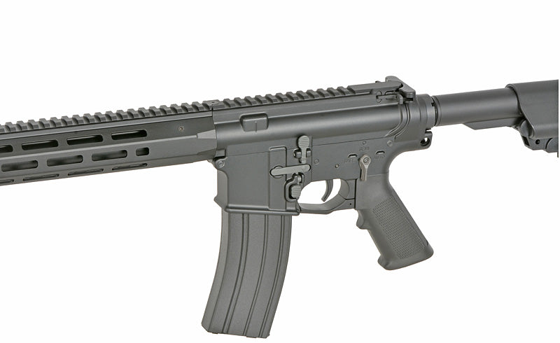 WE13 DSG 13" M4/AR-15 Knight's Armament Airsoft Riffel, 50 RPS, ETU - Sort