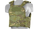 QRF Plate Carrier Laser-Cut Buckle Up with AR15/AK Magazine Pouch - Multicamo Tropic