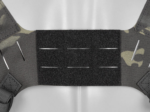 Chest Rig with Two Pouches for 6 AR / AK Magazines, Laser Cut - Multicamo Black